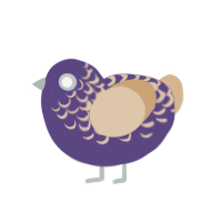 (unnamed), a overcast and beige chicken with a half-lace pattern