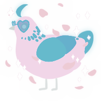 A pink and sky chicken with a neck-speckle pattern