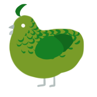 A chartreuse and leaf chicken with a half-lace pattern