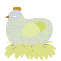 A mist and lemon chicken with a double-lace pattern