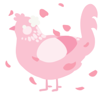 A rose chicken with a neck-speckle pattern