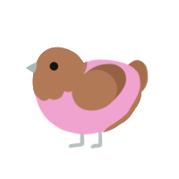 (unnamed), a pink and brown chicken with a head pattern