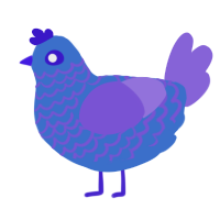 A gold and chartreuse chicken with a lace pattern