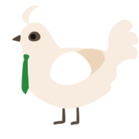 A cream chicken