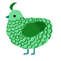 A spring and leaf chicken with a lace pattern