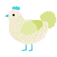 A cream and lemon chicken with a lace pattern