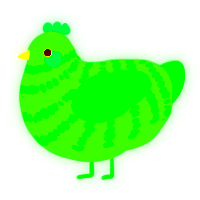 A grey and leaf chicken with a bar pattern