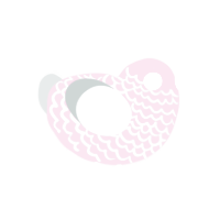 Atmospheric Mist, a pink and silver chicken with a lace pattern