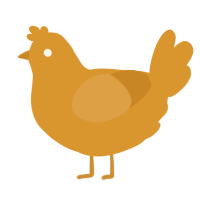 A orange chicken