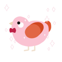 A rose and vermilion chicken
