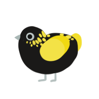 (unnamed), a sable and yellow chicken with a neck-speckle pattern