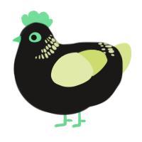 A sable and lemon chicken with a neck-band pattern