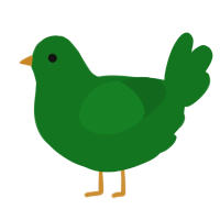 A leaf chicken