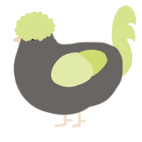 A grey and lemon chicken