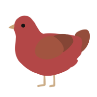 A red and russet chicken