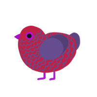 (unnamed), a crimson and overcast chicken with a lace pattern