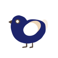 (unnamed), a navy and cream chicken