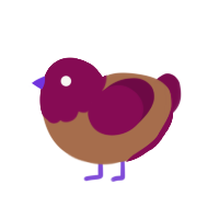 (unnamed), a brown and wine chicken with a head pattern