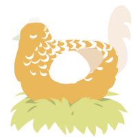 A honey and cream chicken with a half-lace pattern
