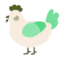 A cream and spring chicken