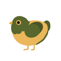 (unnamed), a honey and olive chicken with a head pattern