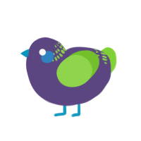 A overcast and grass chicken with a neck-band pattern