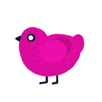 (unnamed), a fuchsia chicken with a half-lace pattern