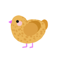 (unnamed), a honey and orange chicken with a speckle pattern