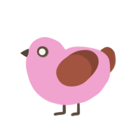 A pink and russet chicken