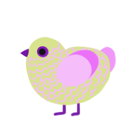 Lavender Lemonade, a lemon and lavender chicken with a lace pattern