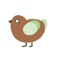 (unnamed), a brown and gluppy chicken