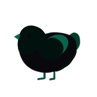 A white and rose chicken with a head pattern