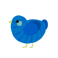 (unnamed), a sapphire and ultramarine chicken with a bar pattern