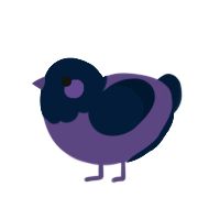 A overcast and tumblr chicken with a head pattern