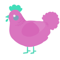 A viridian chicken with a neck-band pattern