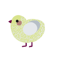 Lemon Fancy, a lemon and mist chicken with a double-lace pattern