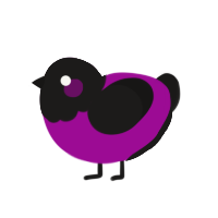 A plum and sable chicken with a head pattern