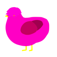 Cinder, a fuchsia and wine chicken