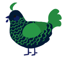 (unnamed), a tumblr and viridian chicken with a lace pattern