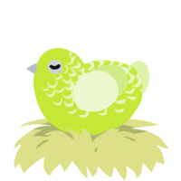 A lime and apple chicken with a half-lace pattern