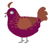 (unnamed), a wine and russet chicken with a half-lace pattern