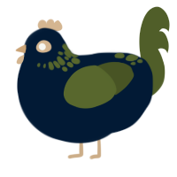 (unnamed), a tumblr and olive chicken with a neck-speckle pattern