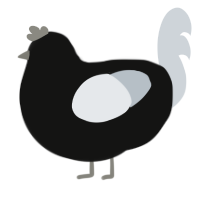 Sleep Paralysis, a black and mist chicken