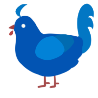 真蓝, a ultramarine and sapphire chicken