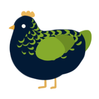 Hana lei, a tumblr and chartreuse chicken with a half-lace pattern