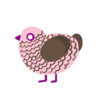 (unnamed), a rose and bark chicken with a lace pattern