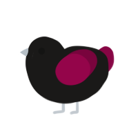 (unnamed), a sable and maroon chicken