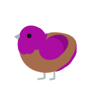 (unnamed), a brown and plum chicken with a head pattern