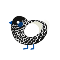 Got Me Wrong, a black and white chicken with a lace pattern