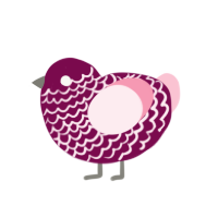 (unnamed), a wine and rose chicken with a lace pattern